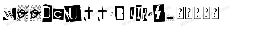 woodcutter lines字体转换